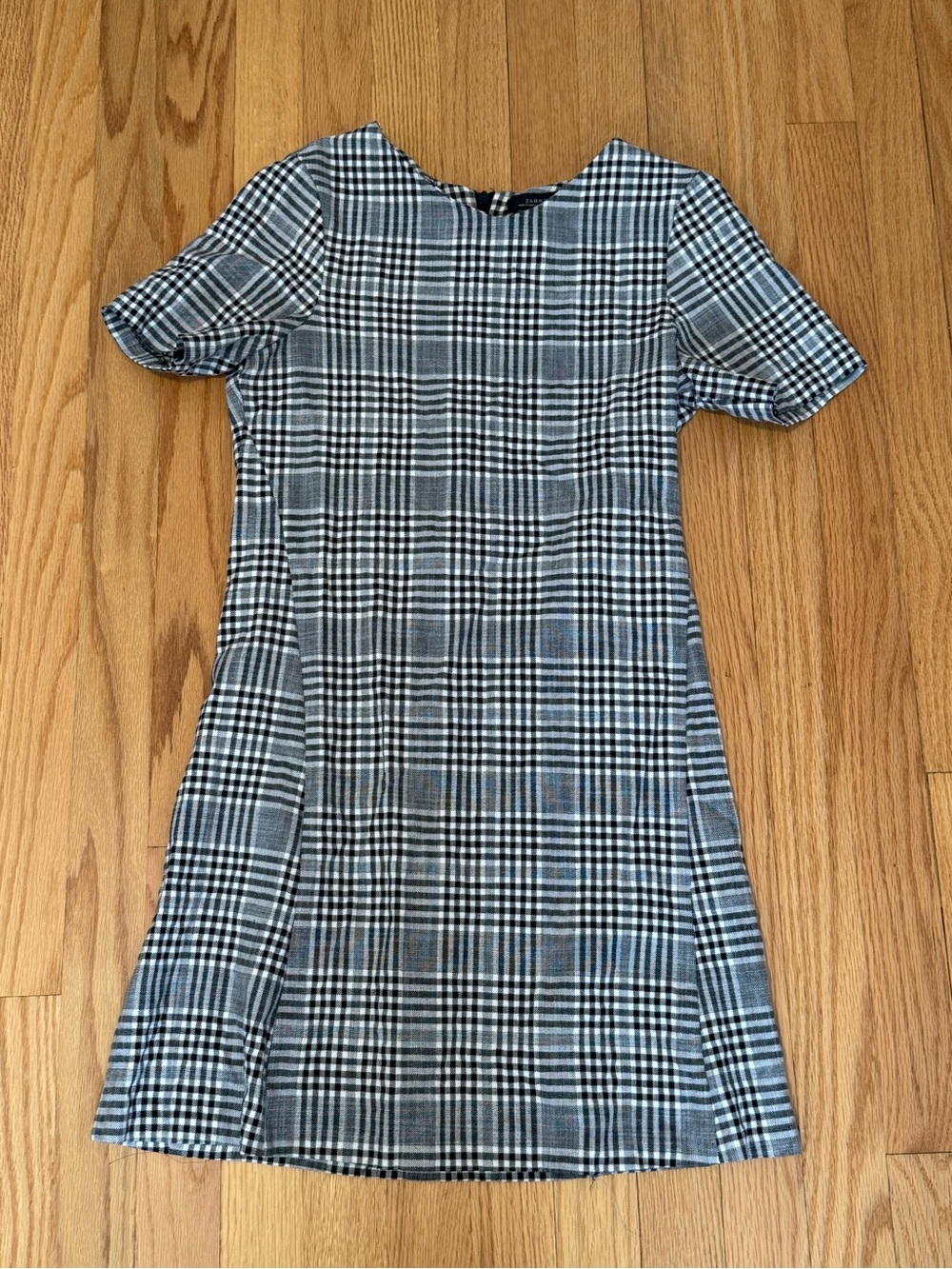 Zara plaid mini dress